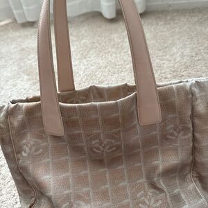 CHANEL METALIC TOTE BAG